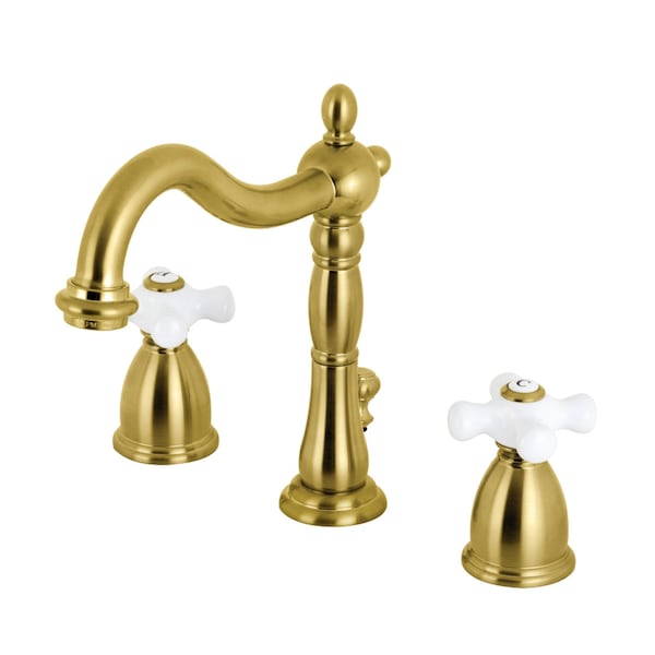 Kingston Brass KB1977PX 8" Widespread Bathroom Faucet, Brushed Brass KB1977PX - main